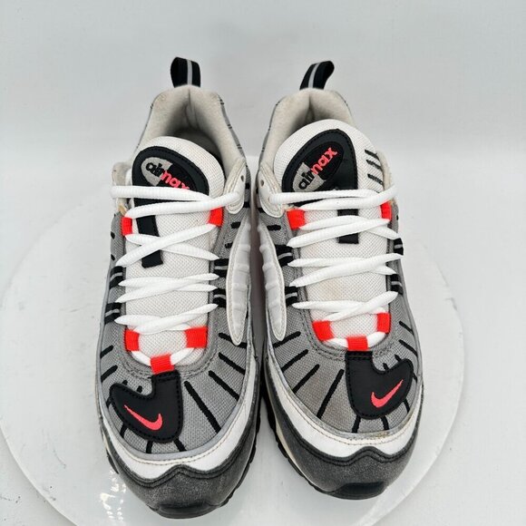 Nike Air Max 98 Women Size 9 AH6799-104 Red White Silver Grey Training Shoes - Picture 3 of 11